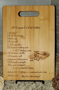 BAMBOO CUTTING BOARD- CUT OUT COOKIES
